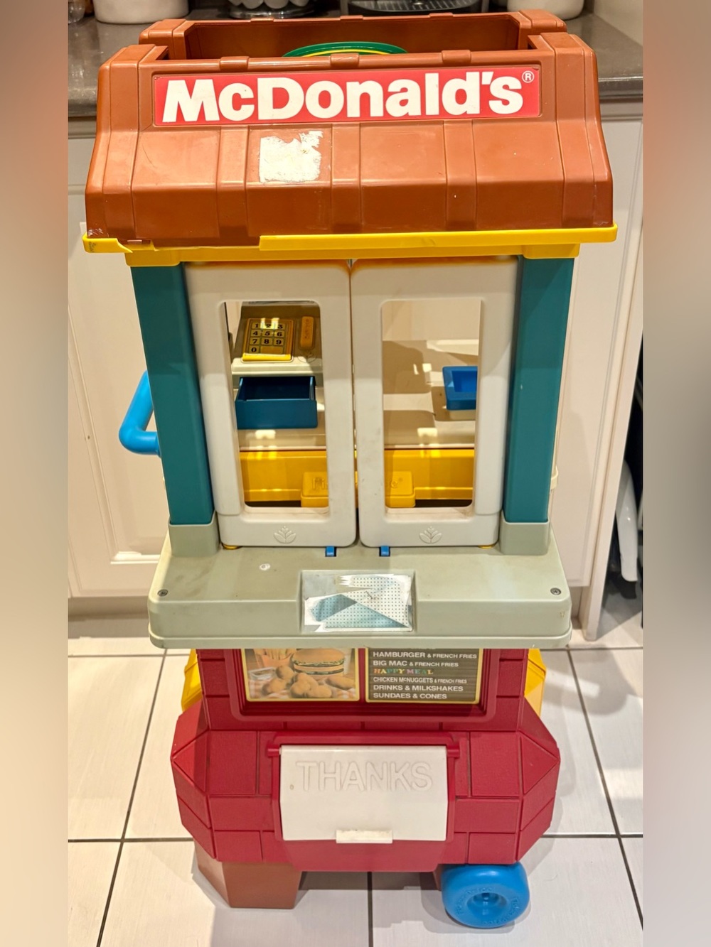 Vintage Fisher Price Fun with Food McDonald’s Drive Thru Playset